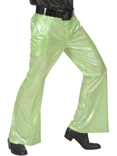 WIDMANN Holographic Sequin Pants – Green XL von WIDMANN