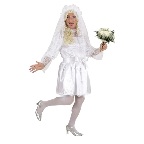 W WIDMANN MILANO Party Fashion - Kostüm Männliche Braut, Kleid, Gürtel, Kopfbedeckung mit Schleier, Drag Queen, Karneval, Mottoparty W WIDMANN MILANO Party Fashion - Kostüm Männliche Braut, Kleid, Gürtel, Kopfbedeckung mit Schleier, Drag Queen, Karneval, Mottoparty von W WIDMANN MILANO Party Fashion