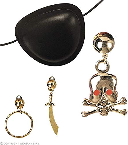 Aptafêtes – ac0154 – Set Schmuck Pirat Tasche Auge und Ohrring von Aptafêtes