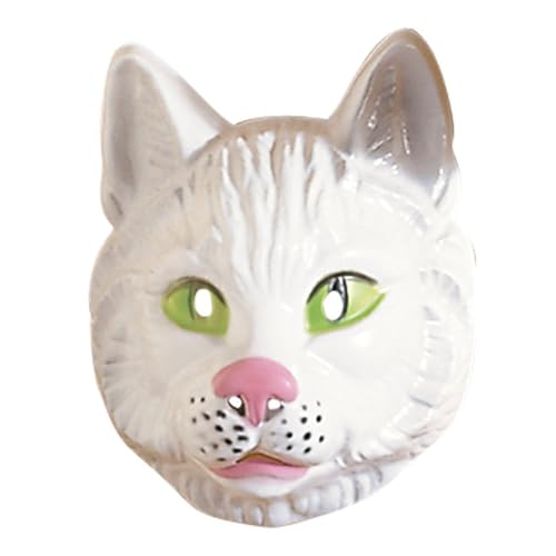 WIDMANN Katzen-Masken aus Kunststoff für Katzen und Katzen, Augenmasken und Verkleidungen für Maskenade, Kostüm-Zubehör von WIDMANN