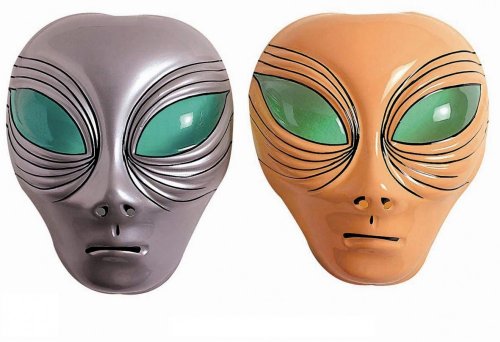 Widmann PK 12 Child Plastic Alien Masks-2 Colors Ass. von WIDMANN MILANO PARTY FASHION