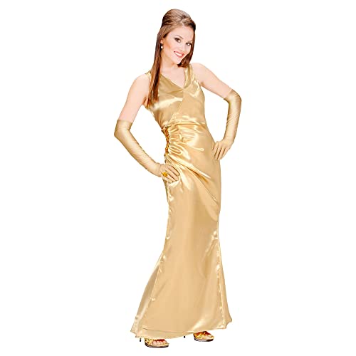 WIDMANN Satin Gold Celebrity & Dress-Handschuhe, Größe 10–12 M von WIDMANN MILANO PARTY FASHION