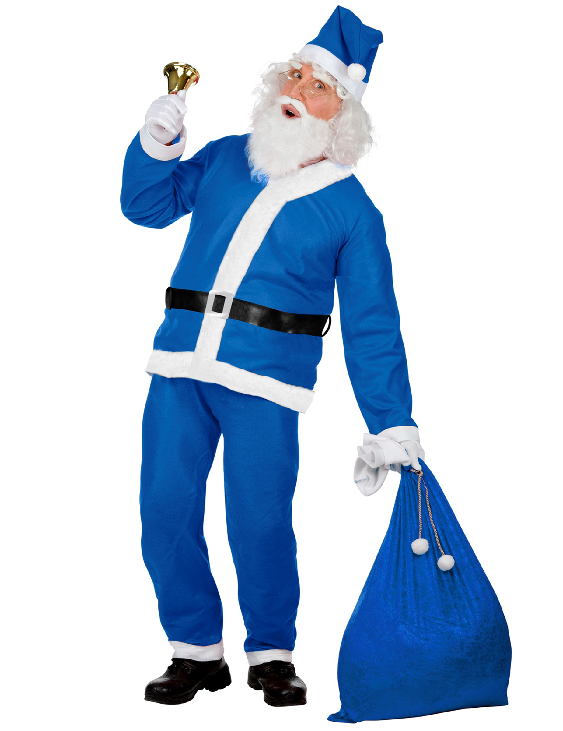 Weihnachtsmann-Herrenkostüm Nikolaus blau von WIDMANN