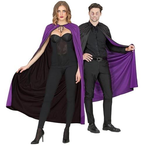 W WIDMANN MILANO Party Fashion 03247 - Umhang, schwarz/lila, Vampir, Zauberer, Halloween, Accessoire, 130 cm W WIDMANN MILANO Party Fashion 03247 - Umhang, schwarz/lila, Vampir, Zauberer, Halloween, Accessoire, 130 cm von W WIDMANN MILANO Party Fashion