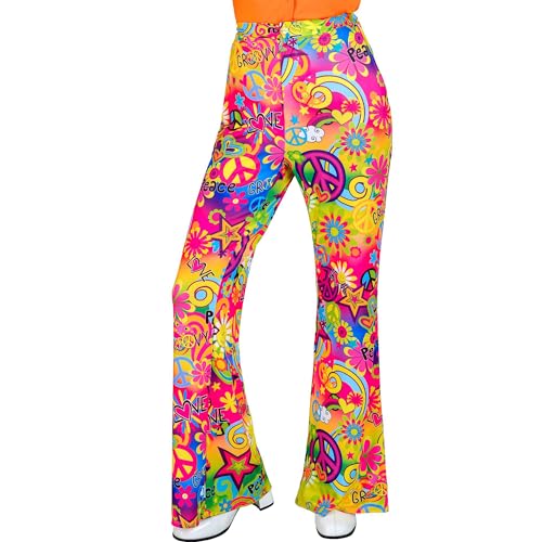 W WIDMANN MILANO Party Fashion - 60er Jahre Hose für Damen, Hippie, Reggae, Flower Power, Disco Fever, Schlagermove von W WIDMANN MILANO Party Fashion