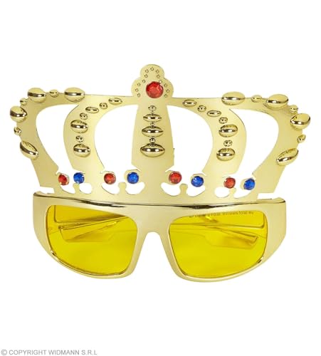 Widmann Brille für Erwachsene, Königin und König, Gold von W WIDMANN MILANO Party Fashion