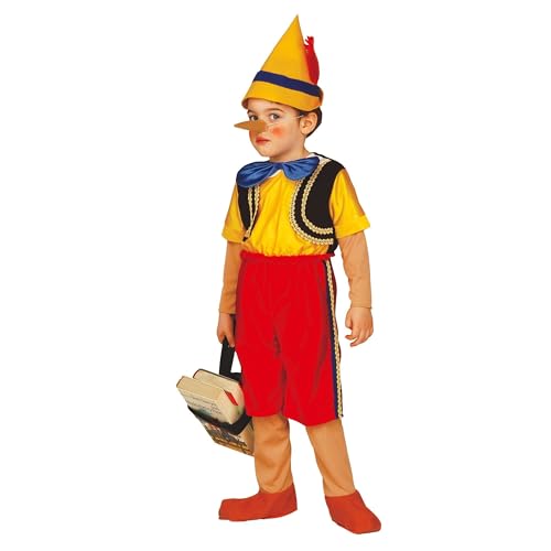 Widmann - Kinderkostüm Handpuppe, Kostüm, Überstiefel, Hut, Nase, Märchen, Kasperle, Karneval, Fasching, Mottoparty von W WIDMANN MILANO Party Fashion