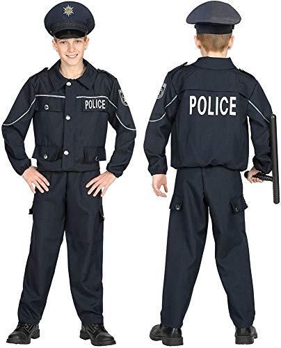 Widmann - Kinderkostüm Polizist, Oberteil, Hose, Mütze, Gesetzeshüter, Karneval, Mottoparty Widmann - Kinderkostüm Polizist, Oberteil, Hose, Mütze, Gesetzeshüter, Karneval, Mottoparty von W WIDMANN MILANO Party Fashion