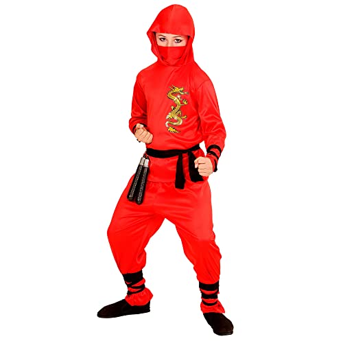 W WIDMANN MILANO Party Fashion - Kinderkostüm Red Dragon Ninja, Krieger, Samurai, Faschingskostüme von W WIDMANN MILANO Party Fashion