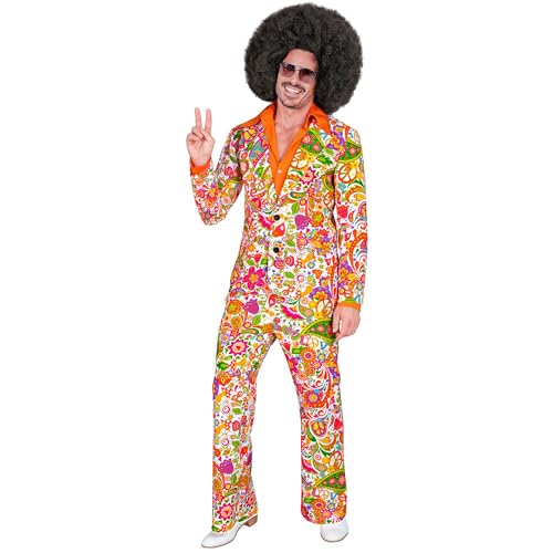 W WIDMANN MILANO Party Fashion - Kostüm 60er Jahre Anzug, Jackett und Hose, Hippie, Reggae, Flower Power, Disco Fever, Schlagermove von W WIDMANN MILANO Party Fashion