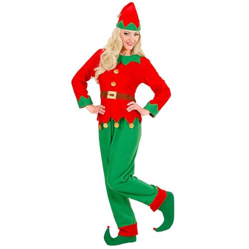 Widmann - Kostüm Elf, Helfer des Weihnachtsmanns, Oberteil mit Gürtel, Hose, Hut, Wichtel, Santas Helfer, Weihnachten Widmann - Kostüm Elf, Helfer des Weihnachtsmanns, Oberteil mit Gürtel, Hose, Hut, Wichtel, Santas Helfer, Weihnachten von W WIDMANN MILANO Party Fashion