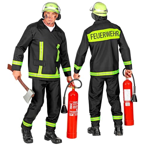 W WIDMANN MILANO Party Fashion - Kostüm Feuerwehrmann, Lebensretter, Firefighter, Jacke und Hose, Karneval, Mottoparty von W WIDMANN MILANO Party Fashion