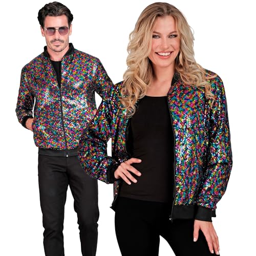 W WIDMANN MILANO Party Fashion - Party Fashion Bomberjacke, Pailletten Jacke, Weste, Party Outfit, Disco von W WIDMANN MILANO Party Fashion