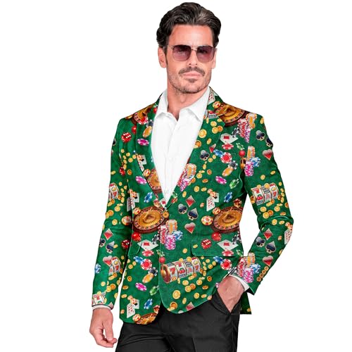 W WIDMANN MILANO Party Fashion - Party Fashion Jackett Casino Spielautomat, Anzugjacke, Showmen, Disco Fever, Mottoparty von W WIDMANN MILANO Party Fashion