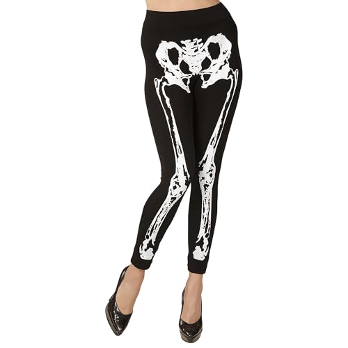 Widmann - Skelettlegging, 75 DEN, Halloween, Karneval, Mottoparty von W WIDMANN MILANO Party Fashion