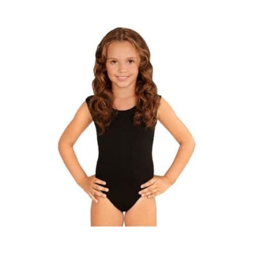 "BLACK SLEEVELESS BODY" - (140 cm - 152 cm / 8-12 Yrs) von W WIDMANN MILANO Party Fashion