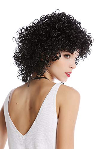 WIG ME UP - 90828-ZA103 Perücke Damen Halloween Karneval schwarz stark gelockt kraus Locken Volumen Afro Karibik Latina Look Griechische Göttin von WIG ME UP