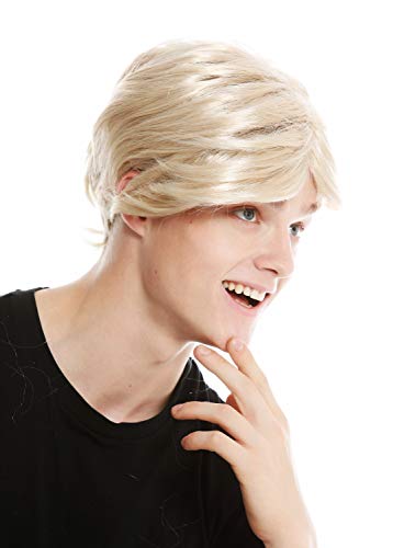 WIG ME UP - PW0174-ZA83 Perücke Herren kurz Scheitel Karneval alt Opa blond goldblond von WIG ME UP