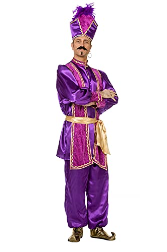 Sultan lila Herren Kostüm 4-teilig Gr. 48 bis 60 (60) von WILBERS & WILBERS