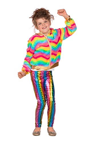 WILBERS & WILBERS 3805 - Regenbogen Jacke für Kinder, bequemer Webpelz, Partyjacke für Karneval von WILBERS & WILBERS