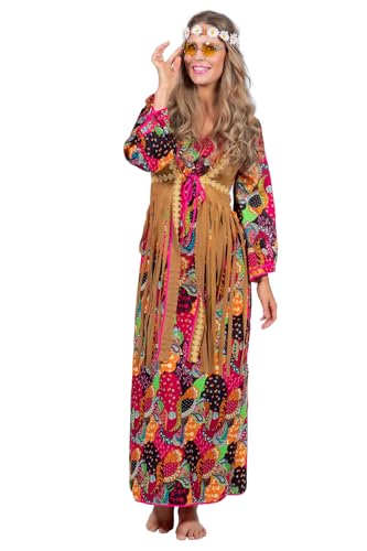 WILBERS & WILBERS 4456 - Hippie Kleid, lang, Flower Power, 60er Jahre, Karneval Kostüm Damen, Festival Look WILBERS & WILBERS 4456 - Hippie Kleid, lang, Flower Power, 60er Jahre, Karneval Kostüm Damen, Festival Look von WILBERS & WILBERS
