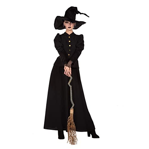 WILBERS & WILBERS 4494 - Hexenkleid für Damen, schwarz, Erwachsenenkostüm für Karneval und Halloween, 36 von WILBERS & WILBERS