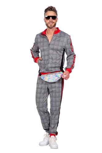 WILBERS & WILBERS 5058 - Trainingsanzug für Herren, zweiteilig, schwarz/weiß kariert, Streetwear Outfit WILBERS & WILBERS 5058 - Trainingsanzug für Herren, zweiteilig, schwarz/weiß kariert, Streetwear Outfit von WILBERS & WILBERS