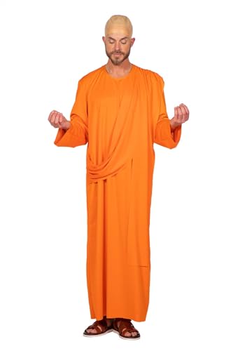 WILBERS & WILBERS 5224 - Mönch/Buddhist/Tibeter - Kostüm, Orange, Tunika und Glatze von WILBERS & WILBERS