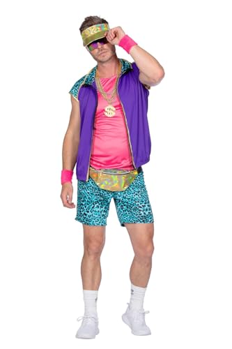 WILBERS & WILBERS 5966 - Festival 70er Jahre Outfit für Herren, Shorts, Shirt und Jacke, Leoparden Print, für Karneval, Mottopartys WILBERS & WILBERS 5966 - Festival 70er Jahre Outfit für Herren, Shorts, Shirt und Jacke, Leoparden Print, für Karneval, Mottopartys von WILBERS & WILBERS