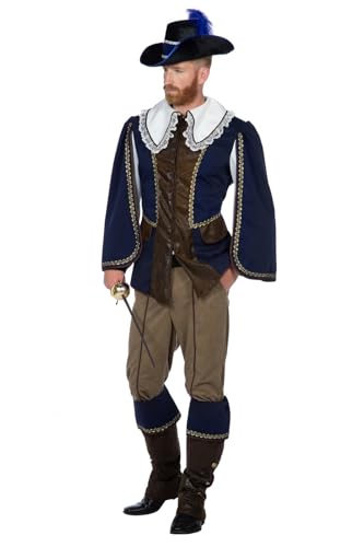 WILBERS & WILBERS - Musketier-Kostüm für Herren - zweiteiliges Outfit für Karneval Fasching - Größe 48 von WILBERS & WILBERS