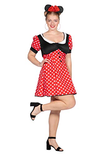 WILBERS & WILBERS Sexy Minnie Maus Kost?m Minni Mouse Minnimaus Micky Mickey Damen Kleid Karneval 46 von WILBERS & WILBERS