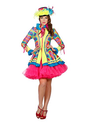 WILBERS & WILBERS Showkost?m Kost?m Show Tanz Zirkus Hippie 90er Neon Mantel Jacke Damen Karneval 38 von WILBERS & WILBERS