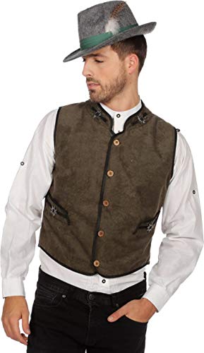 Wilbers Oktoberfest Wiesn Weste Kost?m Herren WASN M?Nchen Braun Kost?m Tracht Trachten Braun 58 von Wilbers