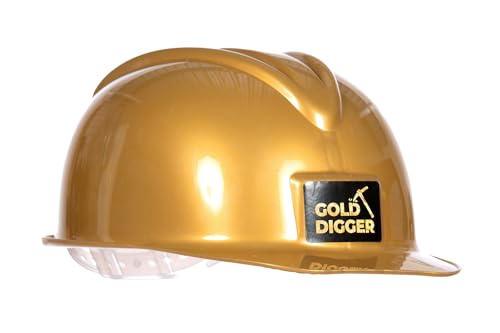 WILBERS & WILBERS 47009 - Helm Goldgräber, Schatzsucher, Kopfbedeckung für Karneval und Mottopartys, Gold von Wilbers&Wilbers