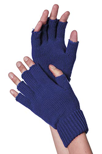 Fingerlose Handschuhe Blau von WILBERS & WILBERS