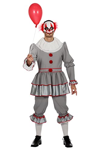 WILBERS & WILBERS 5312 - Gruseliger Halloween Clown für Herren, Horror Clownskostüm, Erwachsenenkostüm für Karneval von WILBERS & WILBERS