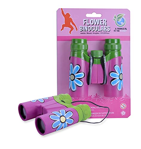 Wild Republic 10655 - Binocular Kinderfernglas Girly Girl Flower, 12 cm von WILD REPUBLIC