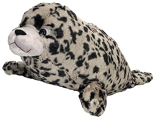 Wild Republic 16487 Jumbo Plüsch Seehund Robbe, großes Kuscheltier, Plüschtier, Cuddlekins, 76 cm von WILD REPUBLIC