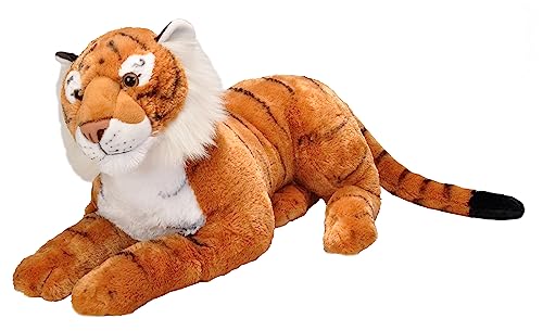 Wild Republic 18066 Republic 19547 Jumbo Plüsch Tiger, großes Kuscheltier, Plüschtier, Cuddlekins, 76 cm von WILD REPUBLIC