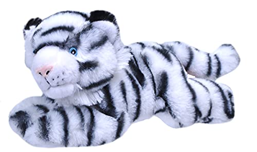 Wild Republic 24798 Ecokins White Stuffed Animal 8 Inch Weißer Tiger Mini von WILD REPUBLIC