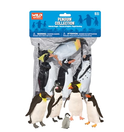 Wild Republic 83724 - Tüte mit Tiersammlung, Pinguin, 5 Stücke Wild Republic 83724 - Tüte mit Tiersammlung, Pinguin, 5 Stücke von WILD REPUBLIC