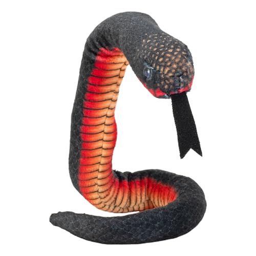 Wild Republic Coilkins Red-Bellied Black Snake, Stofftier, 30,5 cm, Plüschtier, Füllung ist gesponnene recycelte Wasserflaschen von WILD REPUBLIC