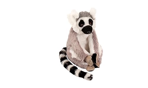 Wild Republic Cuddlekins Eco Mini Ringelschwanzmaki, Kuscheltier, 20 cm, Plüschtier, Füllung besteht aus gesponnenen recycelten Wasserflaschen, umweltfreundlich von WILD REPUBLIC