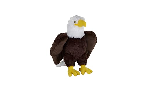 Wild Republic Cuddlekins Eco Weißkopfseeadler, Kuscheltier, 30 cm, Plüschtier, Füllung besteht aus gesponnenen recycelten Wasserflaschen, umweltfreundlich, Weiß von WILD REPUBLIC