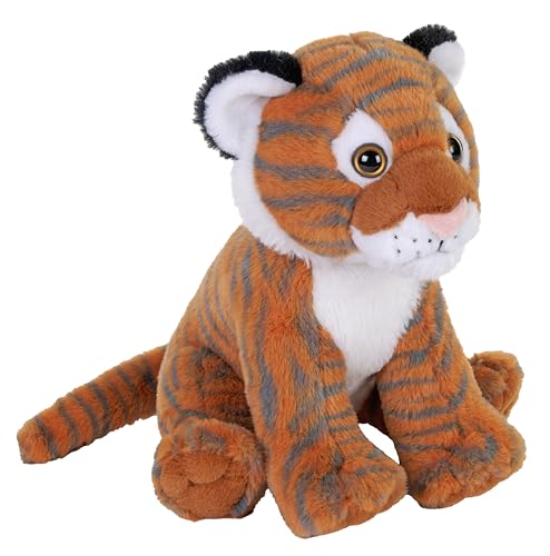 Wild Republic Earthkins Mini Tiger, Plüschtier, 20 cm, Plüschspielzeug, umweltfreundlich von WILD REPUBLIC