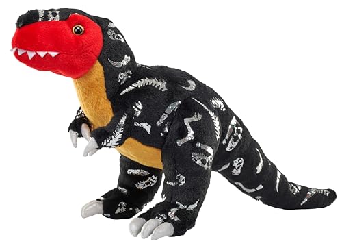 Wild Republic Foilkins Dino T.Rex, Kuscheltier, 30 cm, Plüschtier, Füllung aus recycelten Wasserflaschen, 12" von WILD REPUBLIC