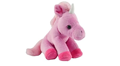 Wild Republic Pocketkins Eco Einhorn Lavendel, Plüschtier, 12 cm, Plüschspielzeug, Hergestellt aus recycelten Materialien, Umweltfreundlich von WILD REPUBLIC