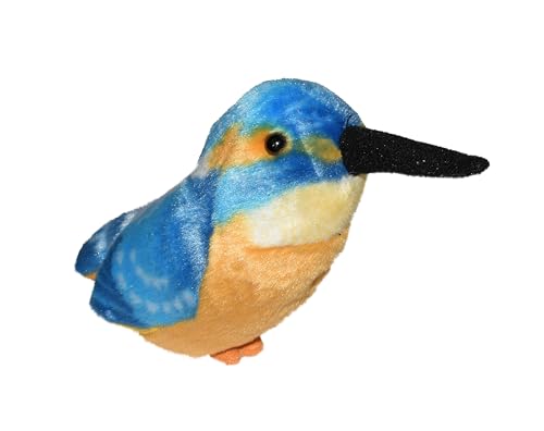 Wild Republic RSPB Eisvogel, Authentischer Tierlaut, Stofftier, 18 cm, Geschenk für Kinder, Plüschtier, Füllung aus gesponnenen recycelten Wasserflaschen von WILD REPUBLIC