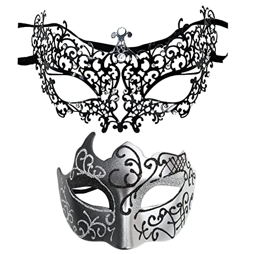 Venezianische Maske Damen Und Herren Maskerade Karnevalsmasken Gesicht Kostüm Fasching Verkleidun Weihnachtsmann Maske Maskerade Metallmasken Venezianische Halloween Kostüm Maske Karneval Maske Cos von WILLBEST