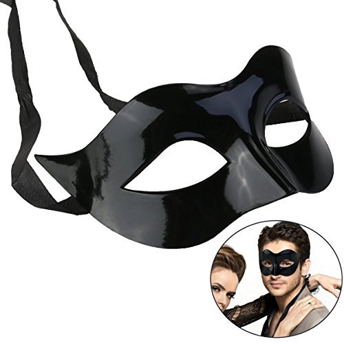 WINOMO Kostüm Schwarz Halloween Maskerade Maske Maskerade Kostüm Maske Schwarz für Männer Frauen Party Ball Halloween Maske WINOMO Kostüm Schwarz Halloween Maskerade Maske Maskerade Kostüm Maske Schwarz für Männer Frauen Party Ball Halloween Maske von WINOMO